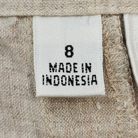 Talbots Women's Irish 100% Linen A-Line Midi Skirt - 8 - Picture 4 of 6